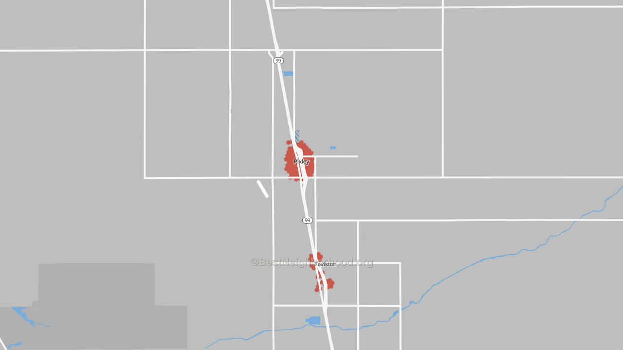Transit Grade map of 93256, CA