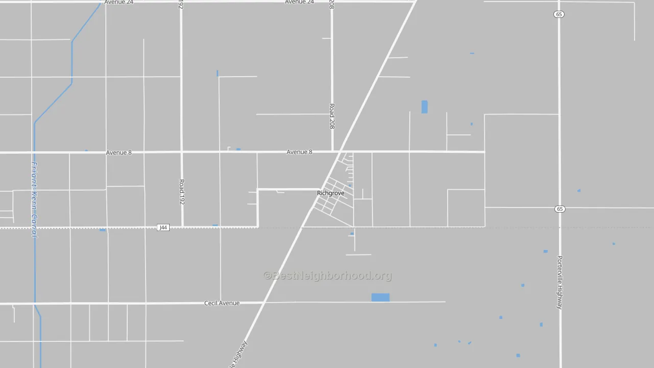 Transit Grade map of 93261, CA