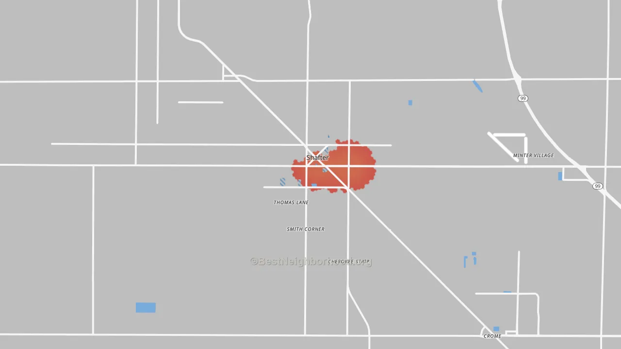 Transit Grade map of 93263, CA