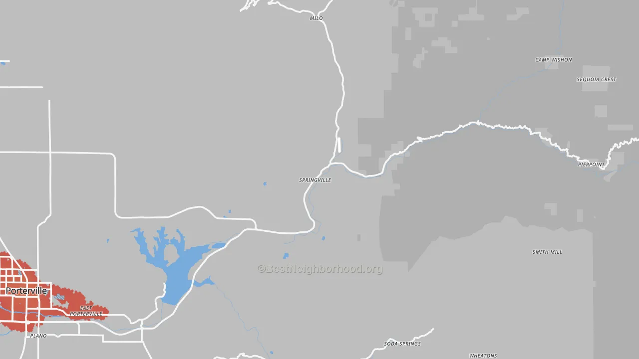 Transit Grade map of 93265, CA