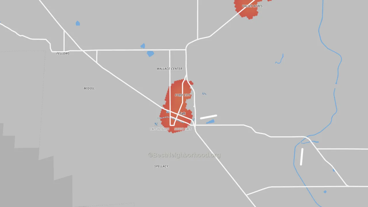 Transit Grade map of 93268, CA