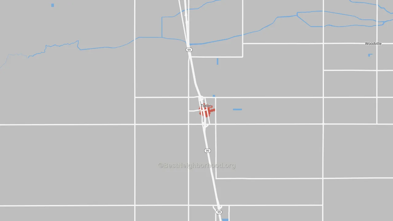 Transit Grade map of 93272, CA