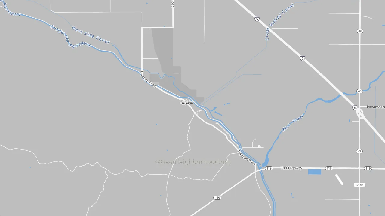 Transit Grade map of 93276, CA