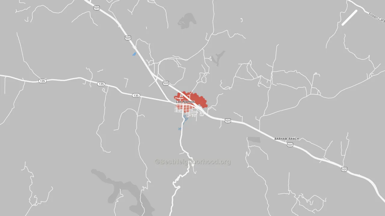 Transit Grade map of 93440, CA