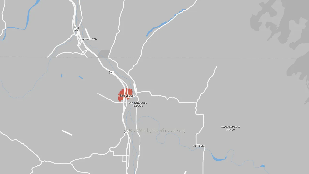 Transit Grade map of 93451, CA