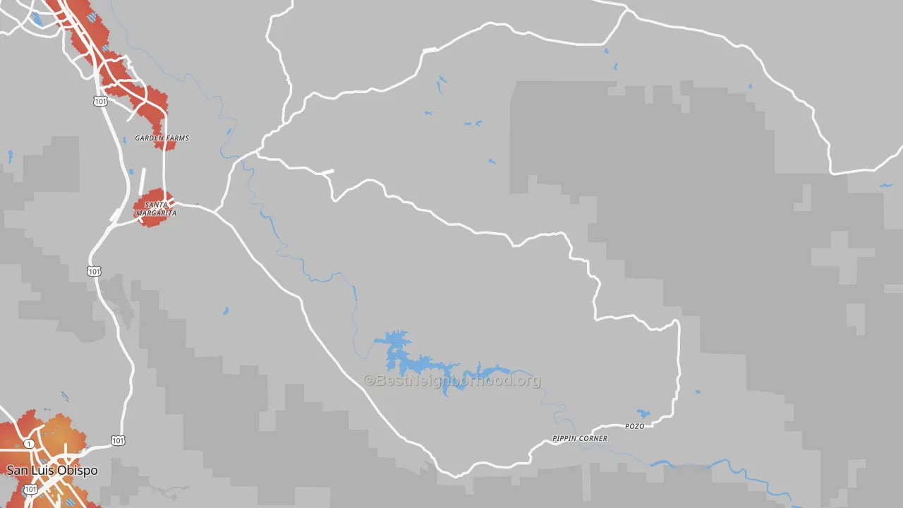 Transit Grade map of 93453, CA