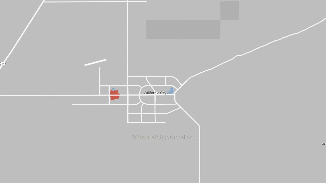 Transit Grade map of 93505, CA
