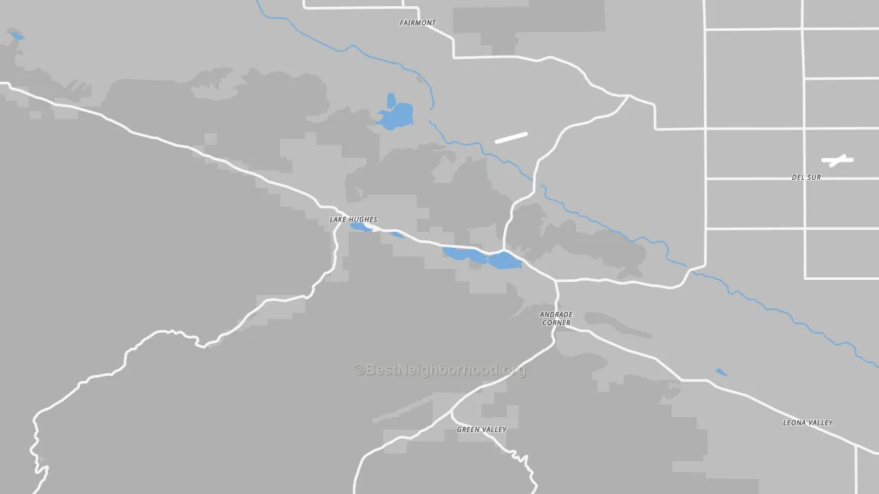 Transit Grade map of 93532, CA