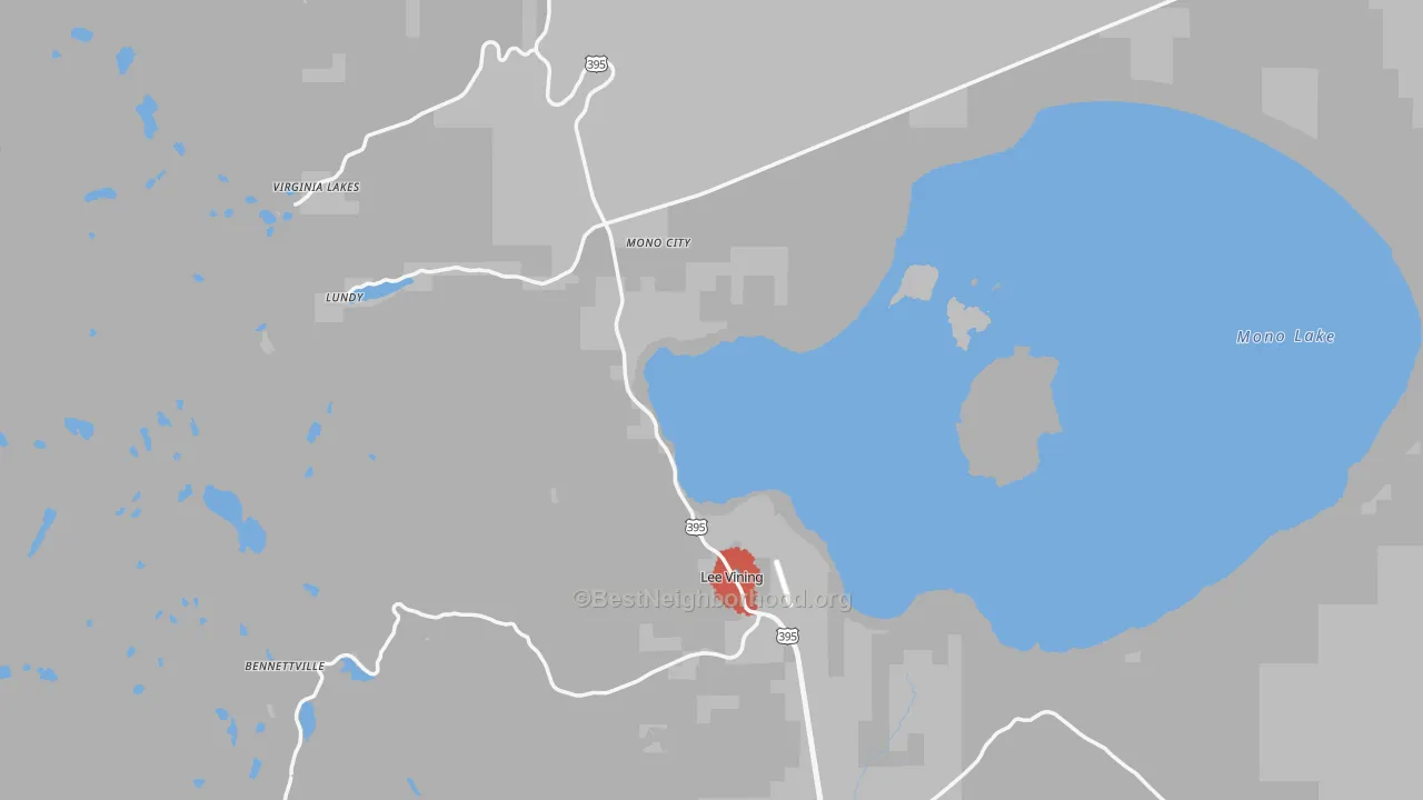 Transit Grade map of 93541, CA