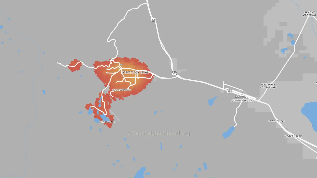 Transit Grade map of 93546, CA
