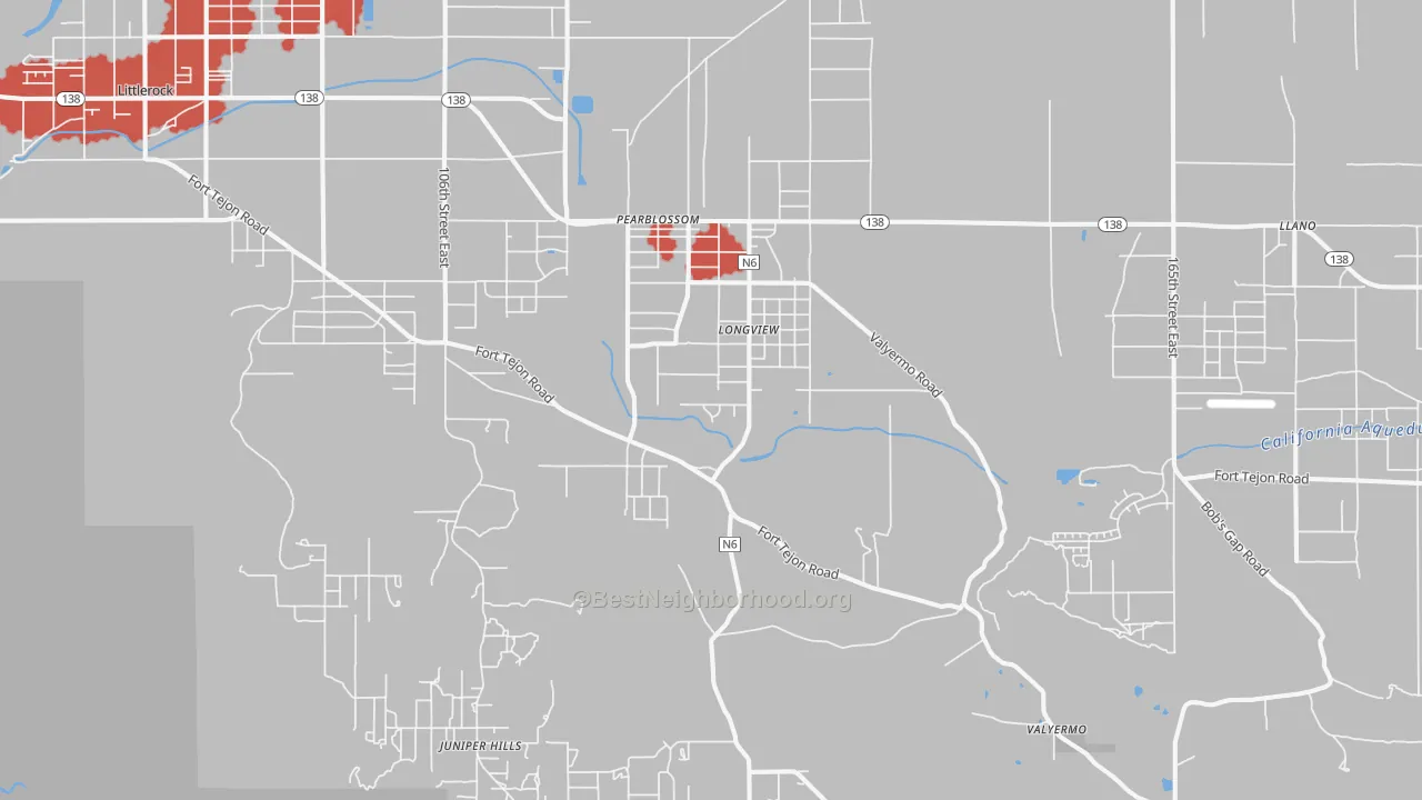 Transit Grade map of 93553, CA