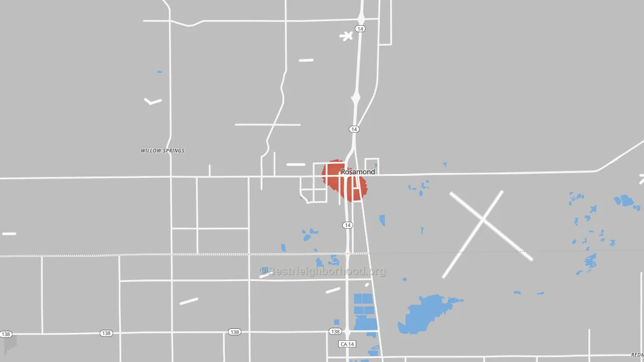 Transit Grade map of 93560, CA