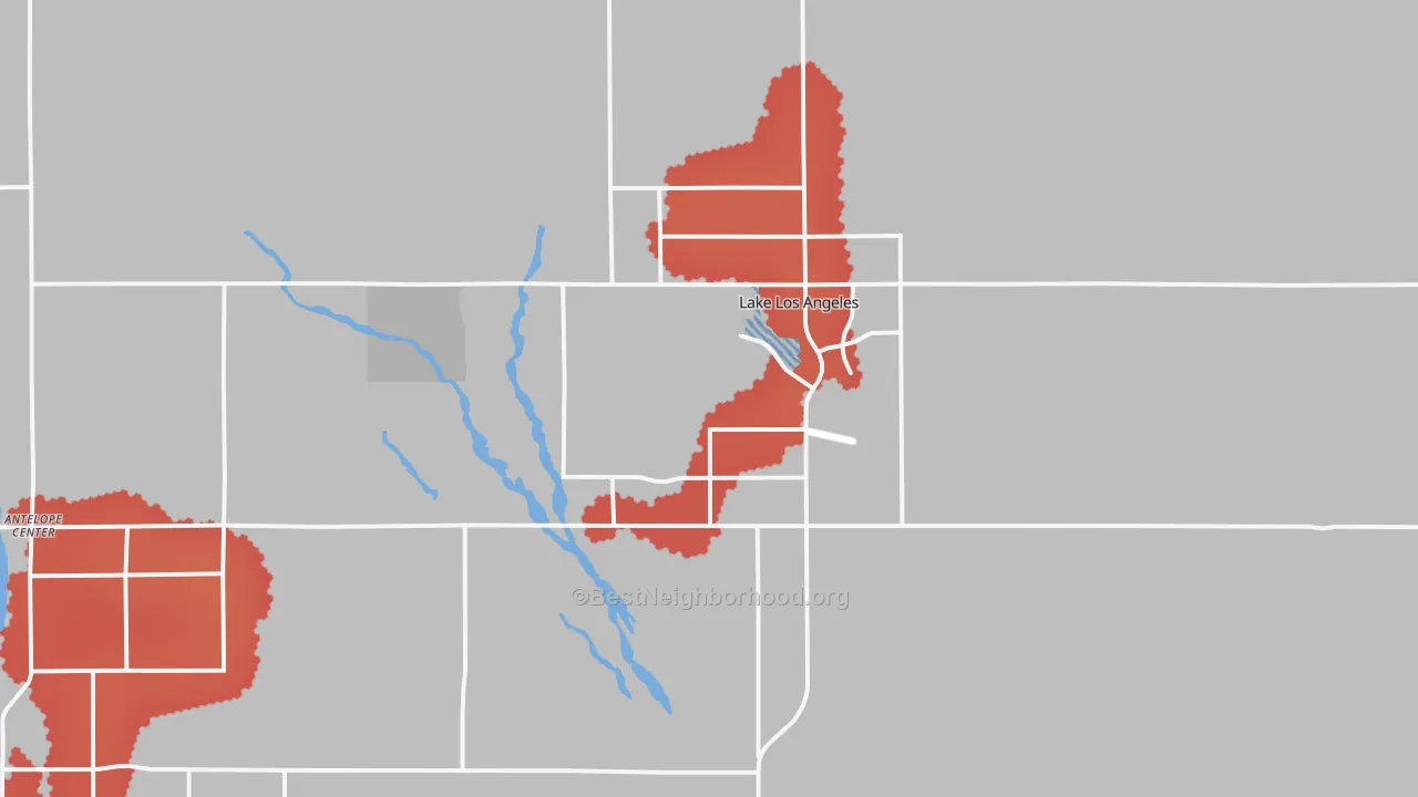 Transit Grade map of 93591, CA