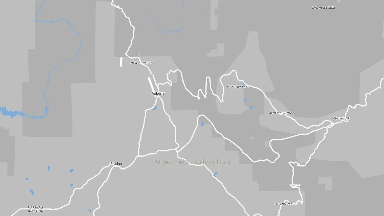 Transit Grade map of 93602, CA
