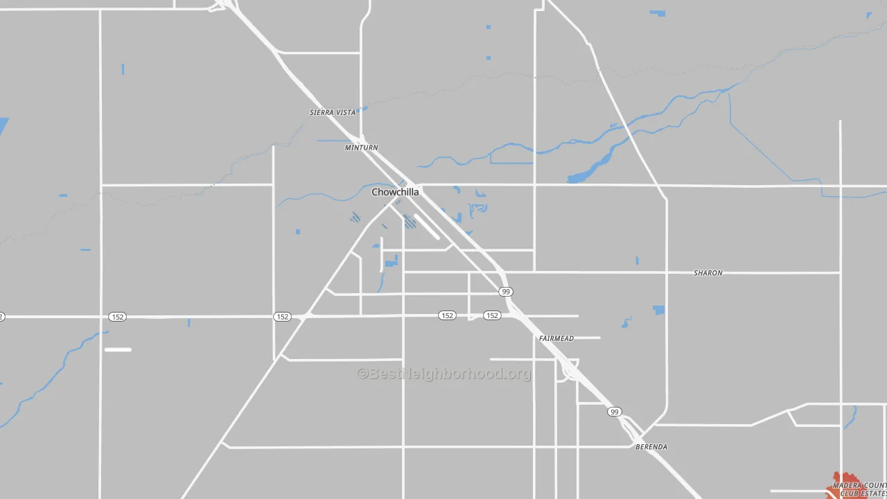Transit Grade map of 93610, CA