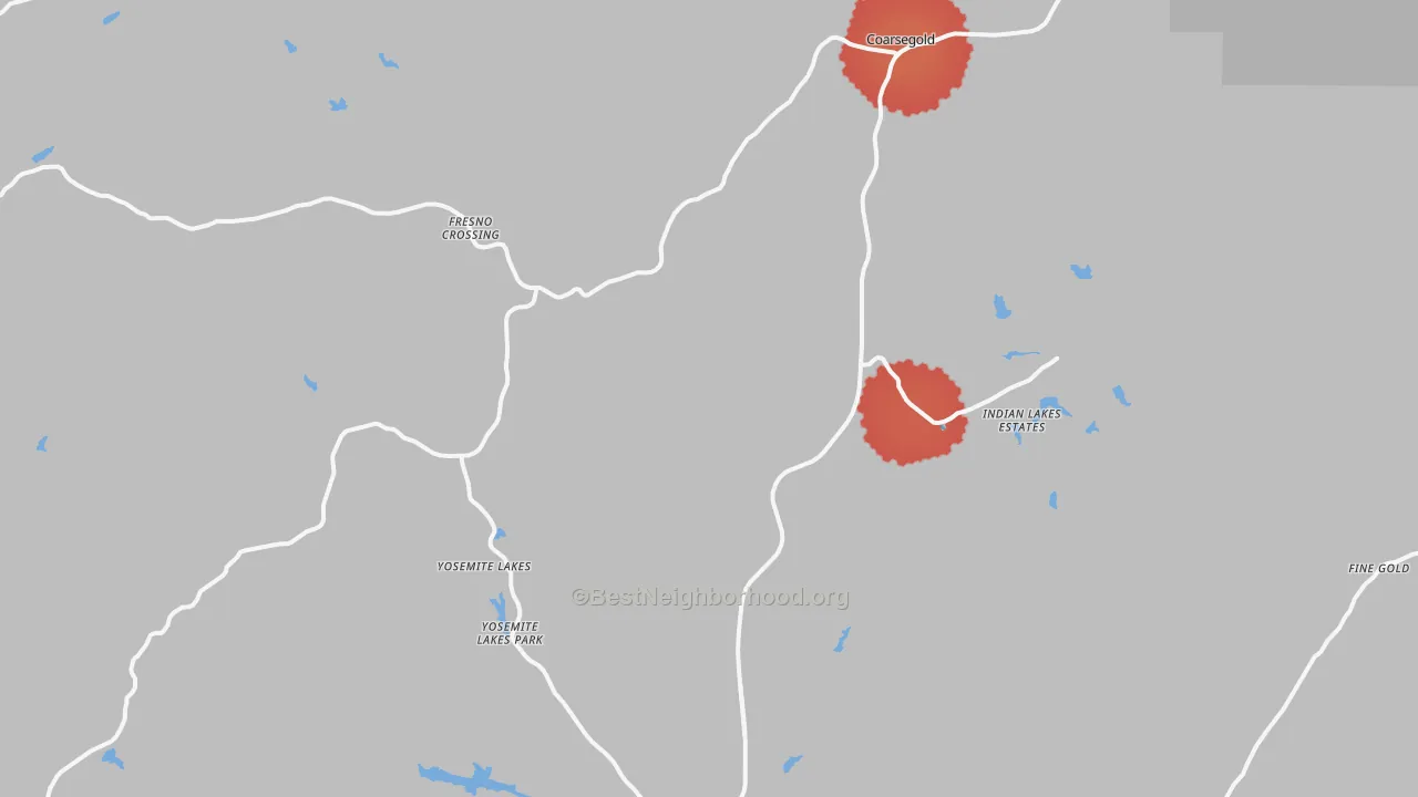 Transit Grade map of 93614, CA