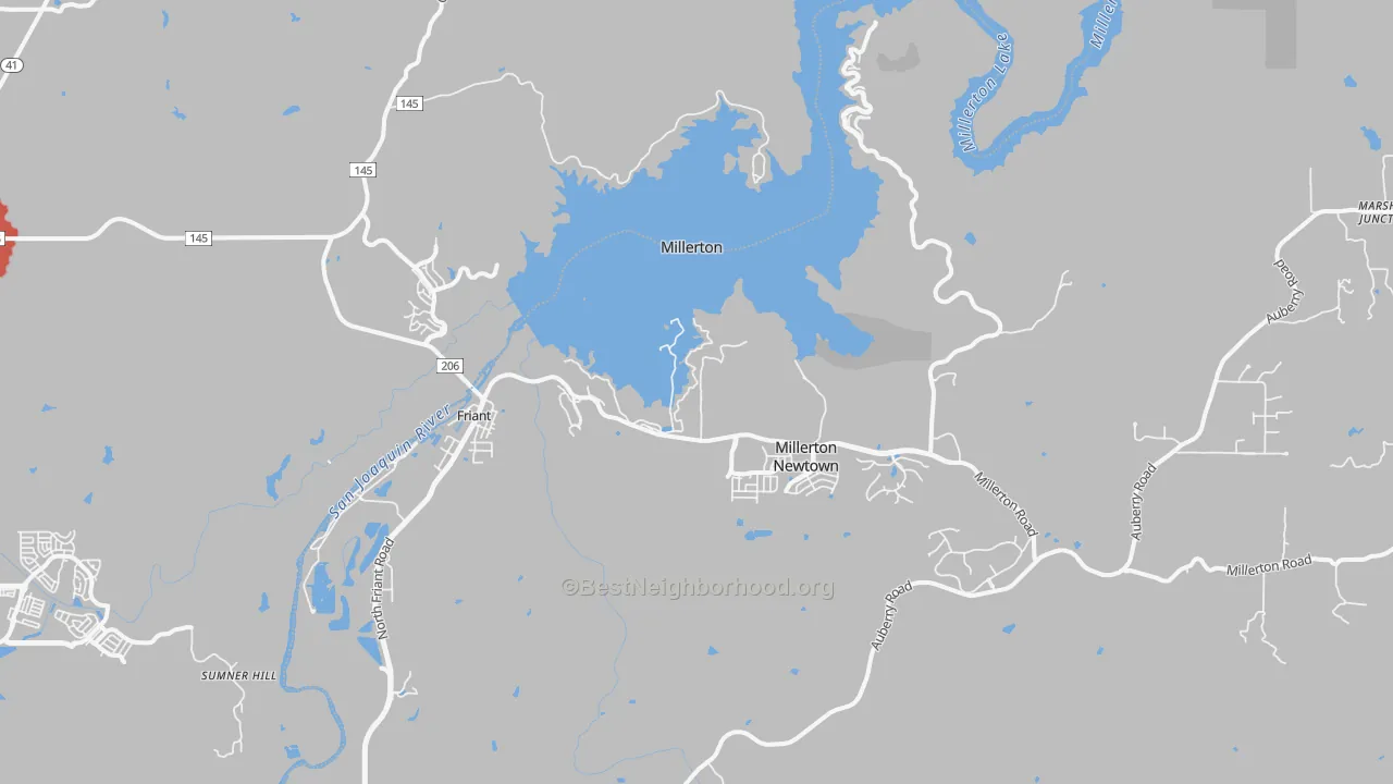 Transit Grade map of 93626, CA