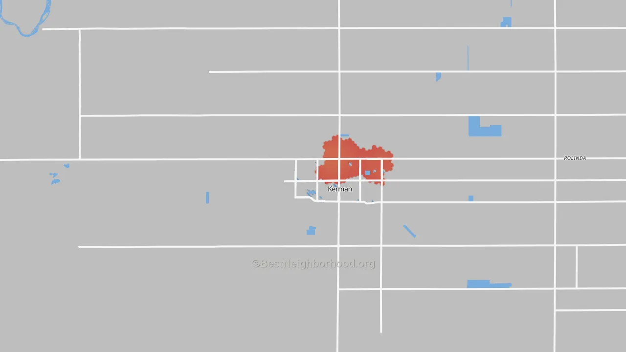 Transit Grade map of 93630, CA