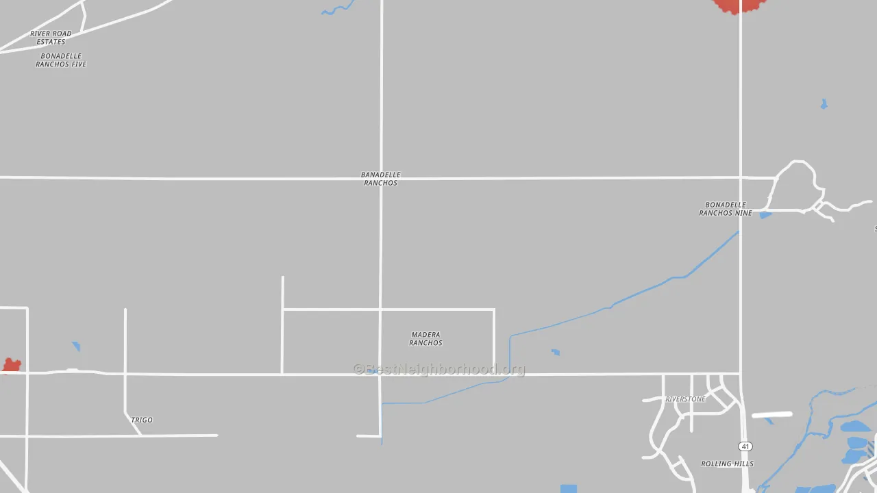Transit Grade map of 93636, CA