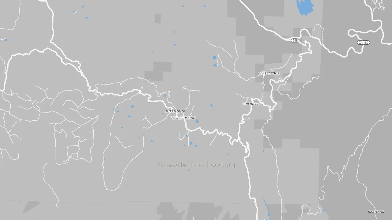 Transit Grade map of 93641, CA