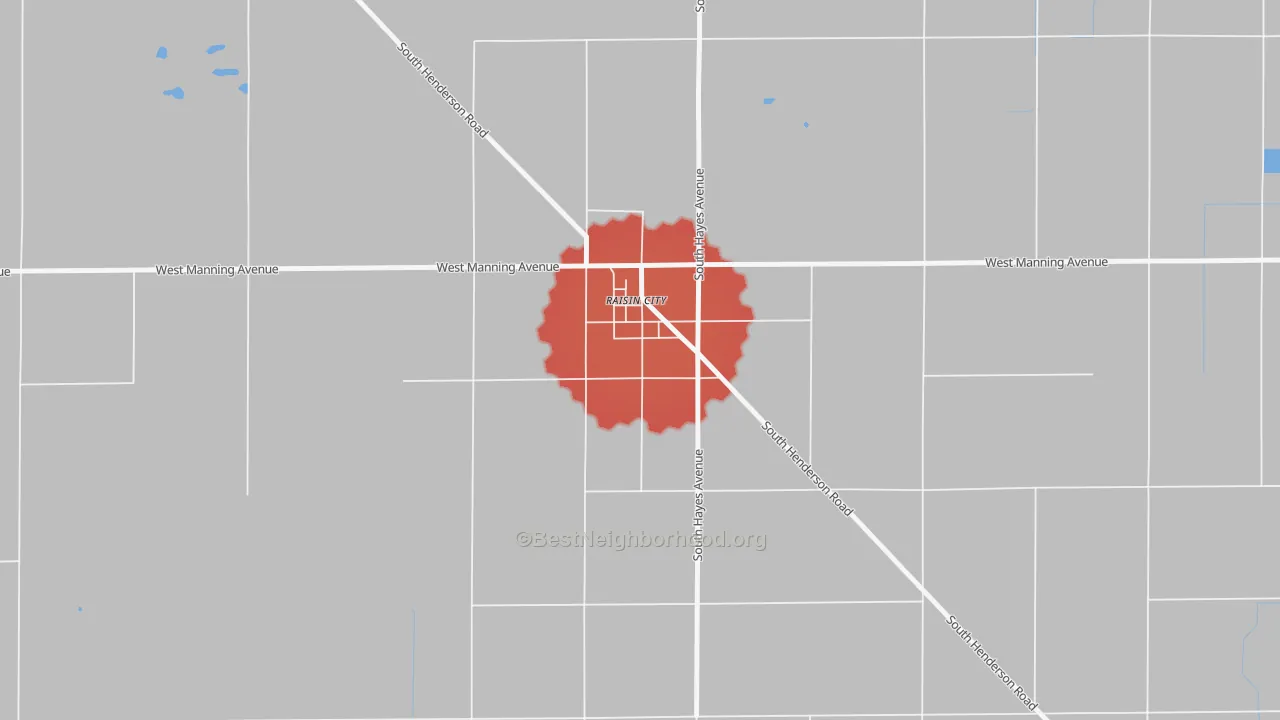 Transit Grade map of 93652, CA