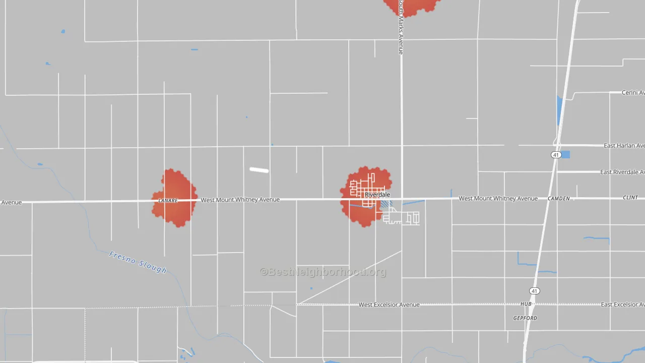 Transit Grade map of 93656, CA
