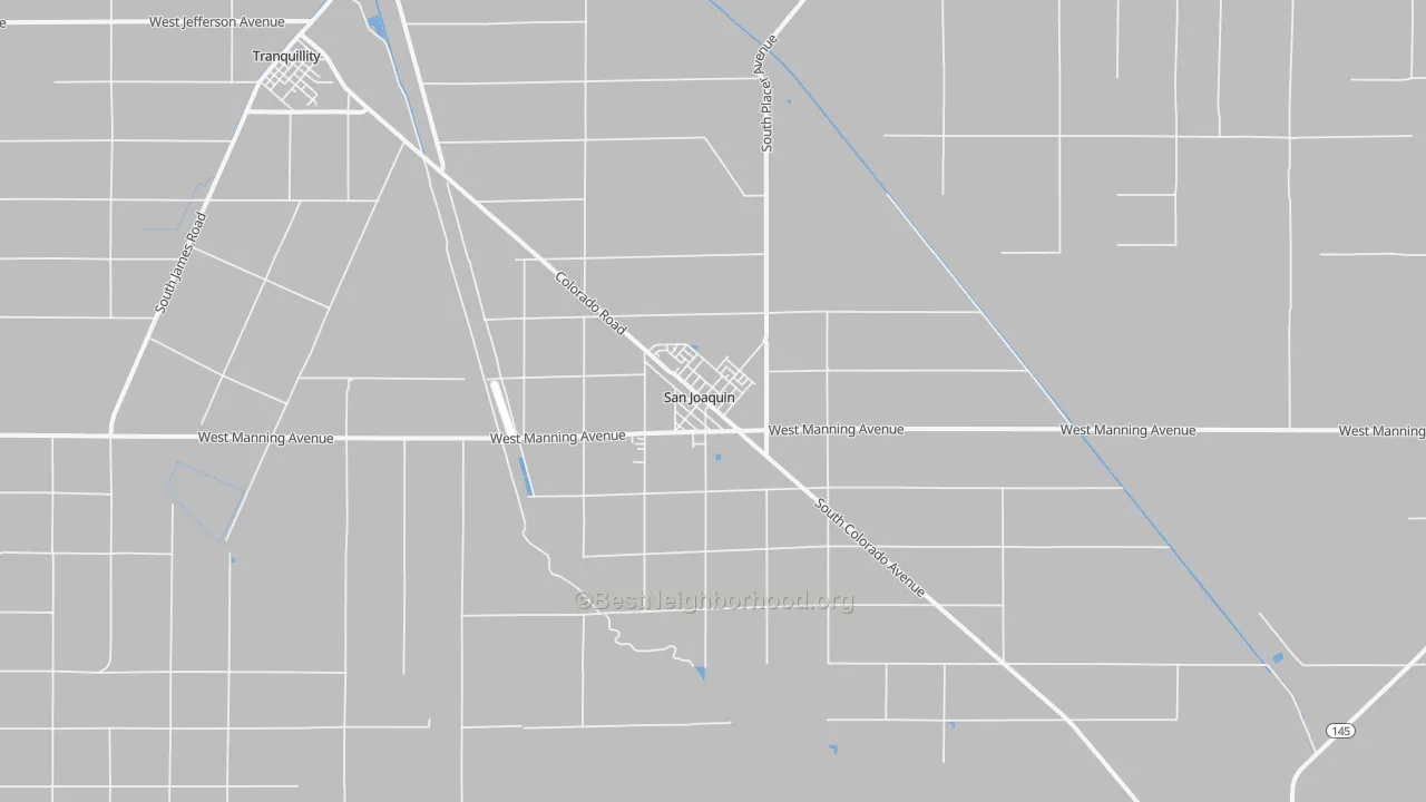 Transit Grade map of 93660, CA
