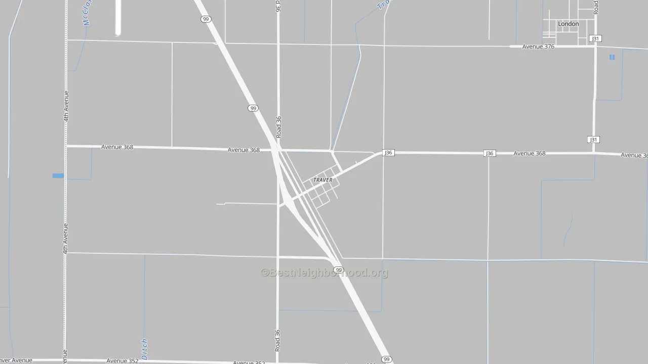 Transit Grade map of 93673, CA