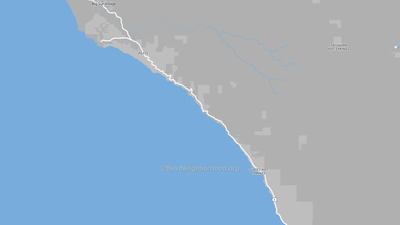 Transit Grade map of 93920, CA