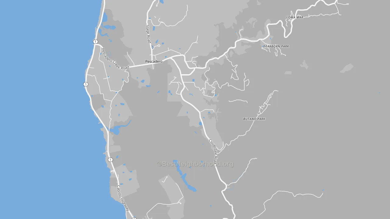 Transit Grade map of 94060, CA