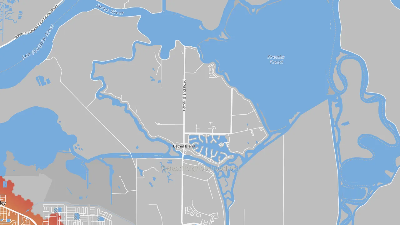 Transit Grade map of 94511, CA