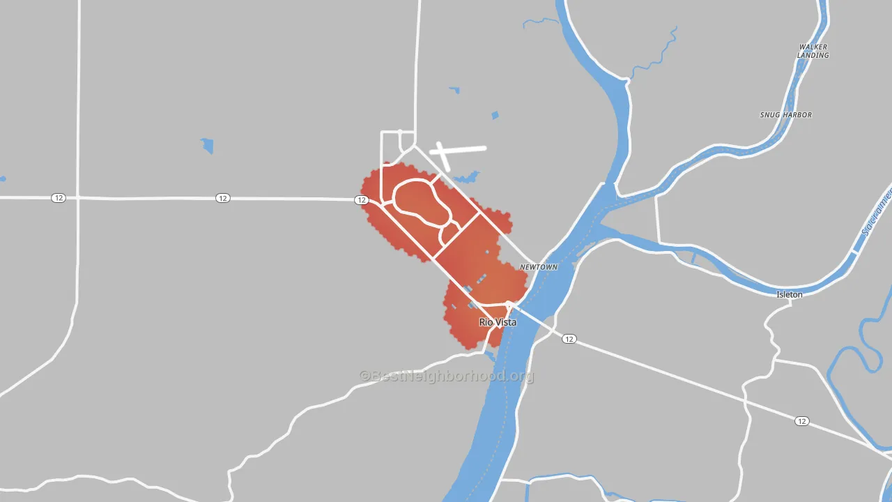 Transit Grade map of 94571, CA