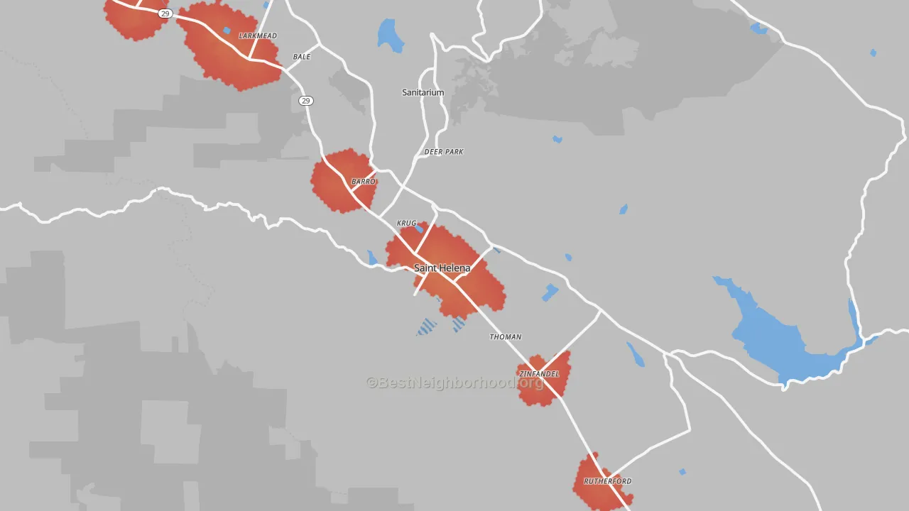 Transit Grade map of 94574, CA