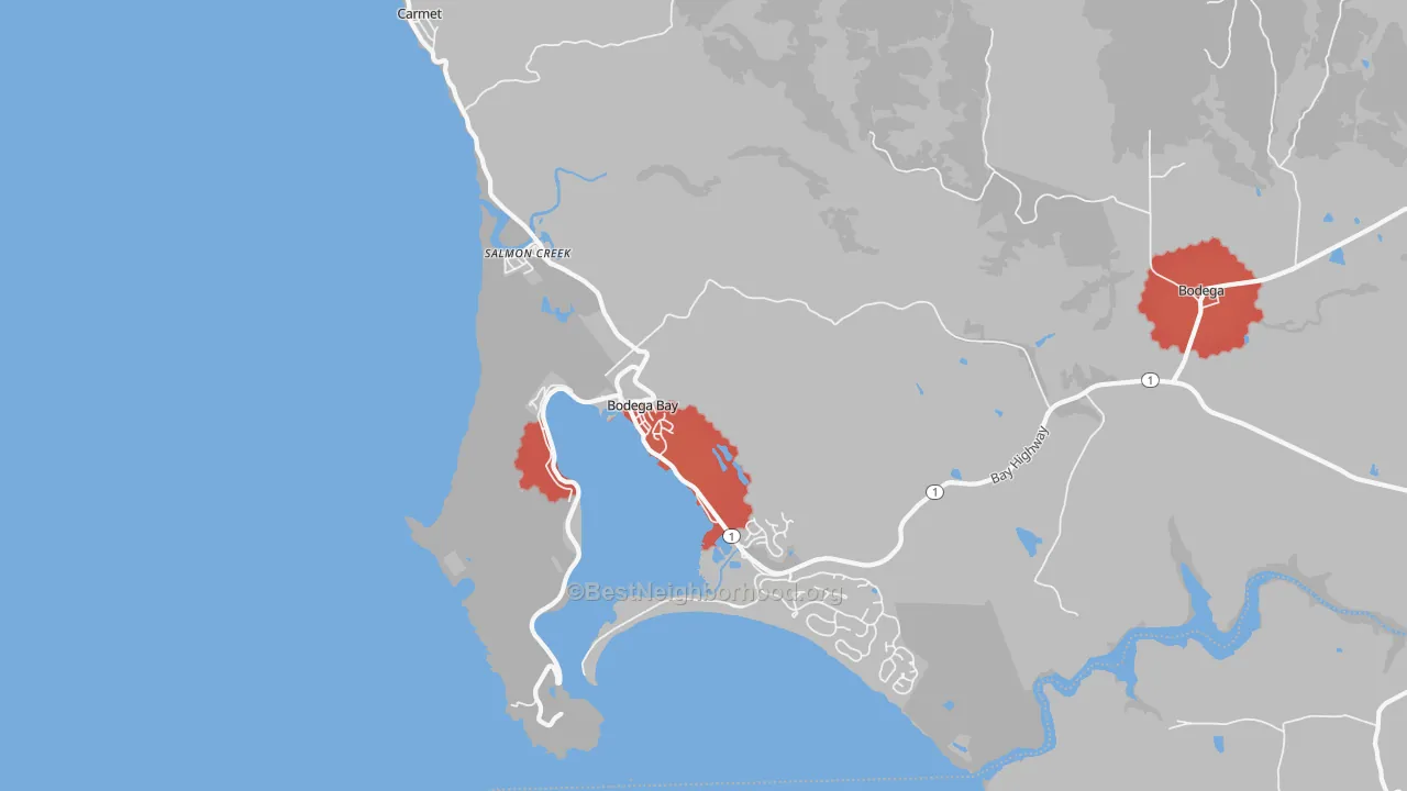 Transit Grade map of 94923, CA