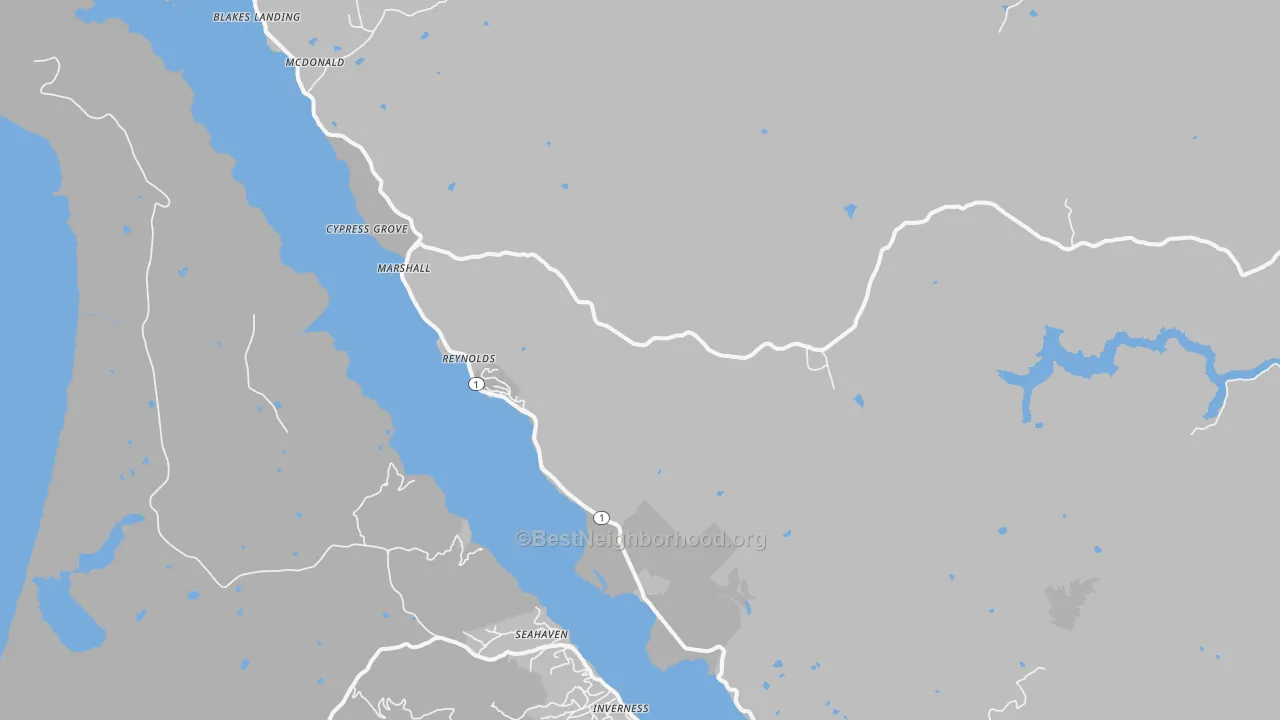 Transit Grade map of 94940, CA