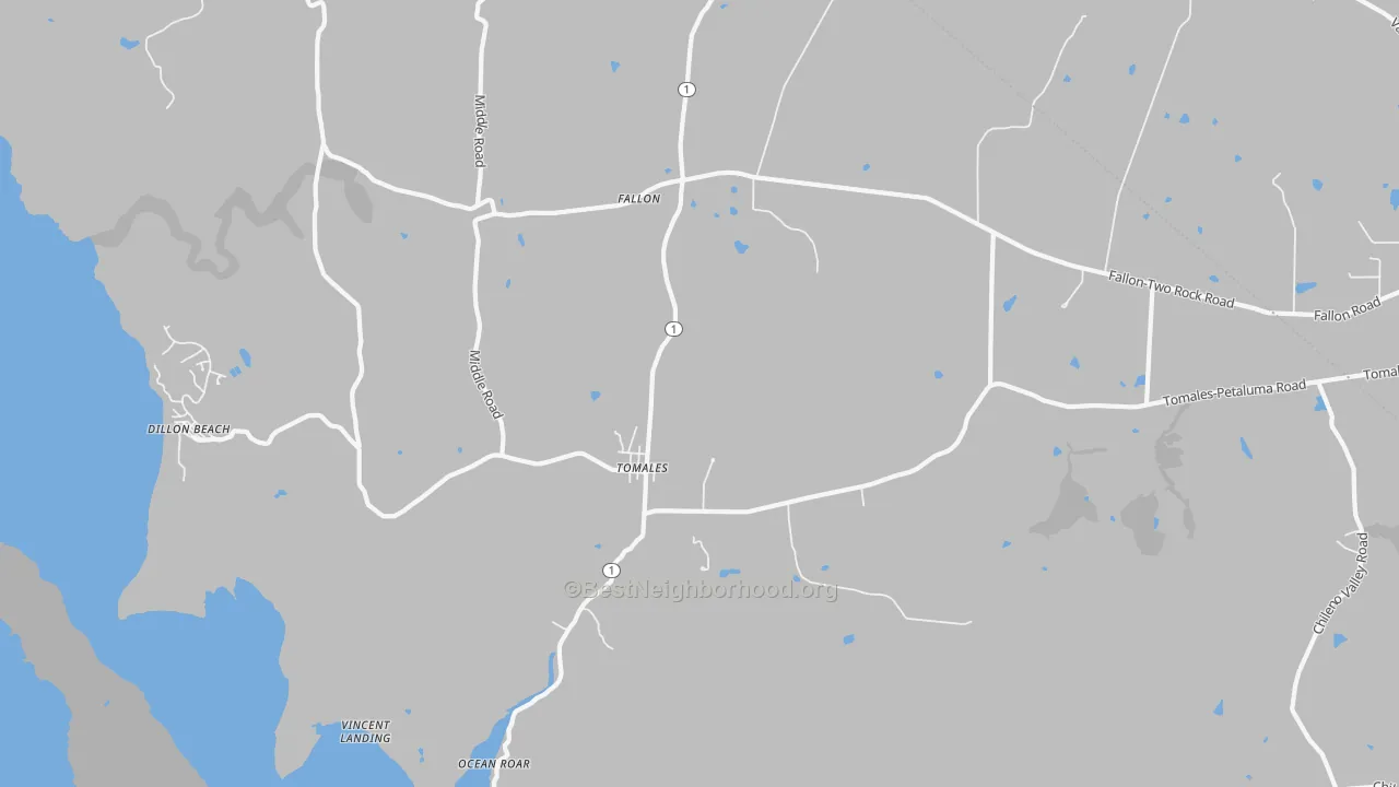 Transit Grade map of 94971, CA