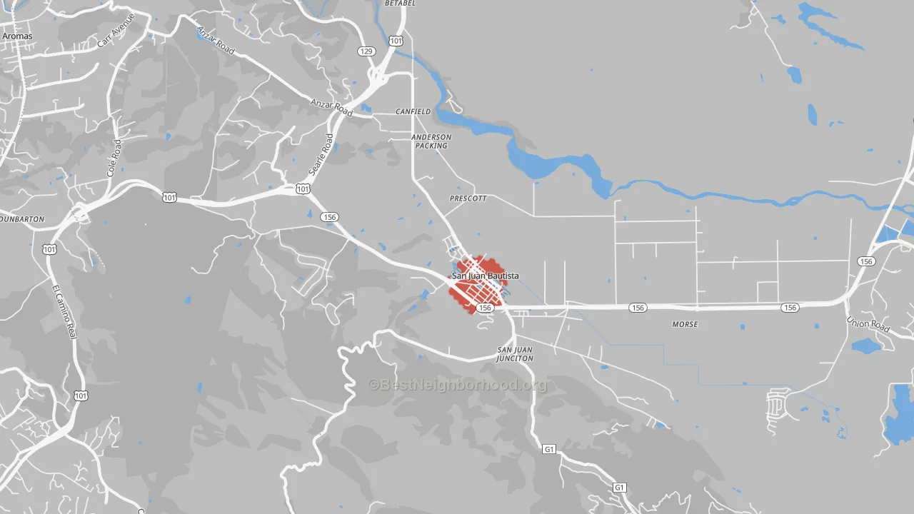 Transit Grade map of 95045, CA