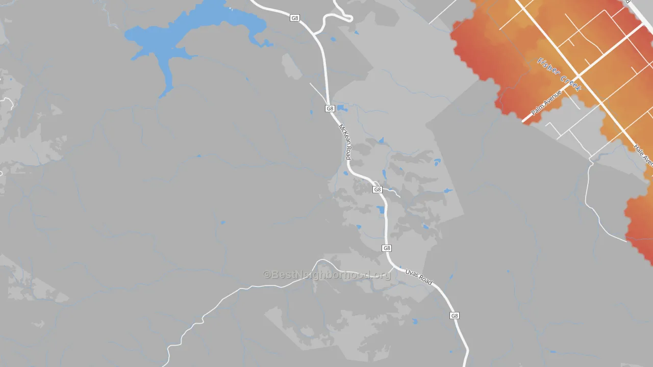 Transit Grade map of 95141, CA
