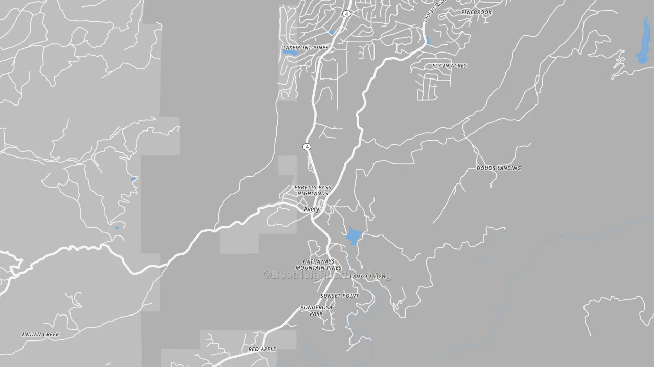 Transit Grade map of 95224, CA