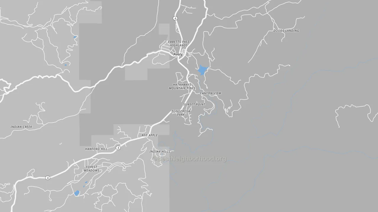 Transit Grade map of 95233, CA