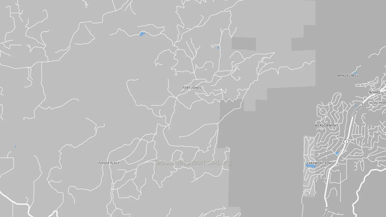 Transit Grade map of 95250, CA