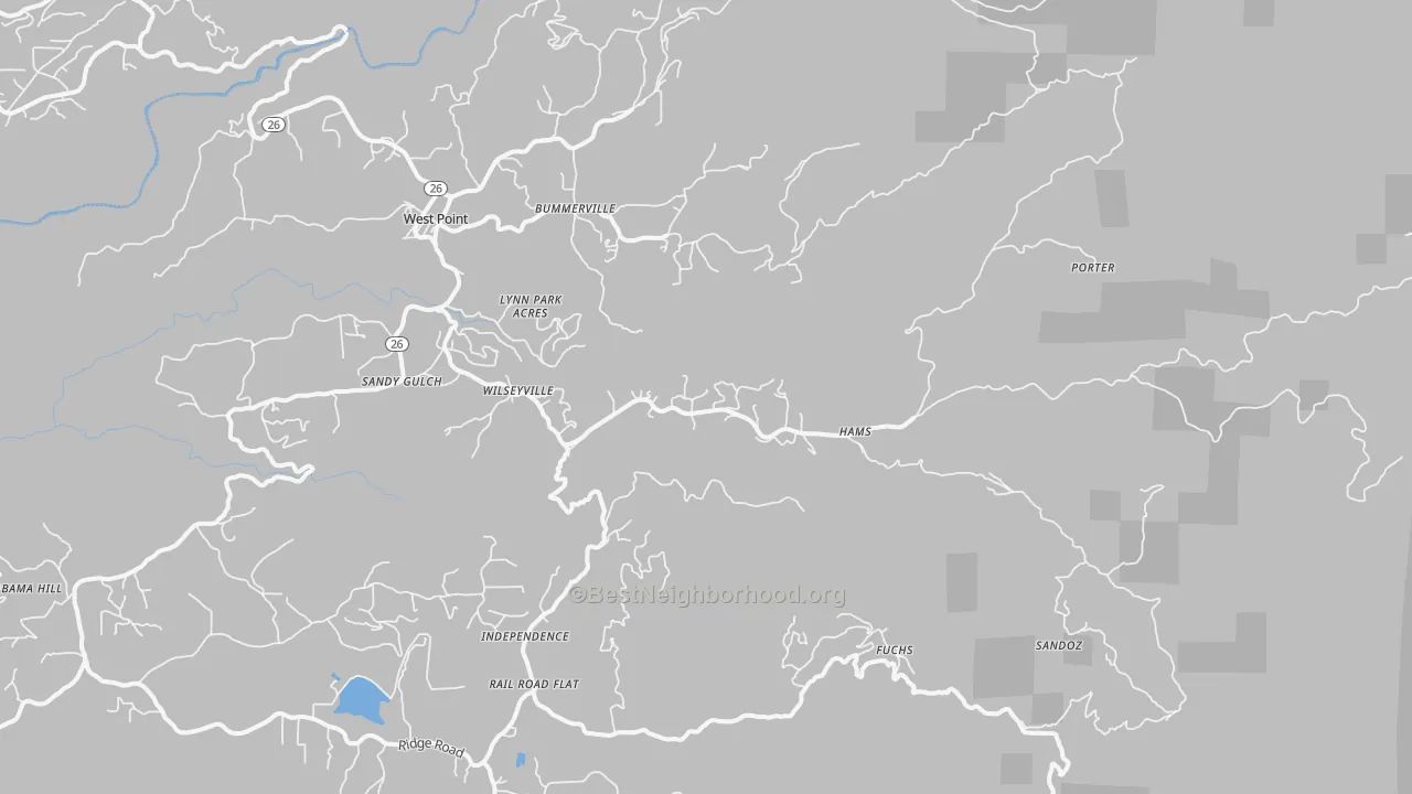 Transit Grade map of 95257, CA