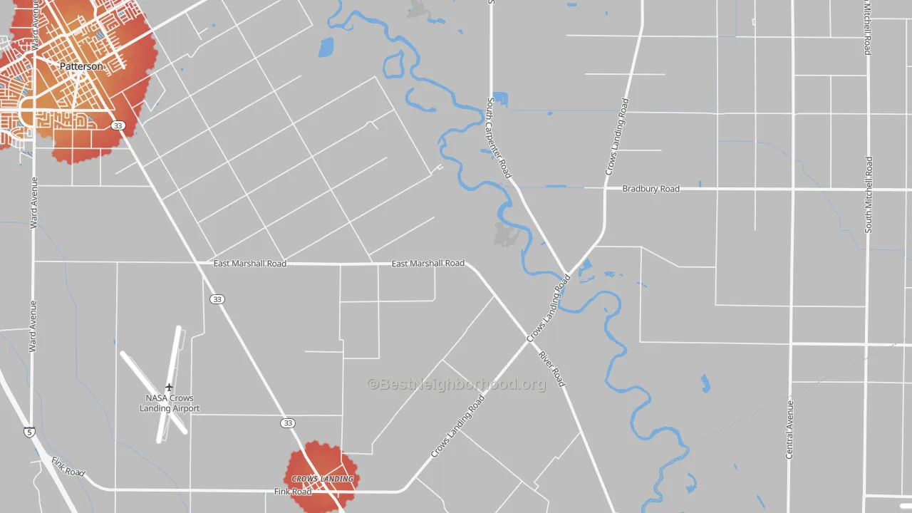 Transit Grade map of 95313, CA