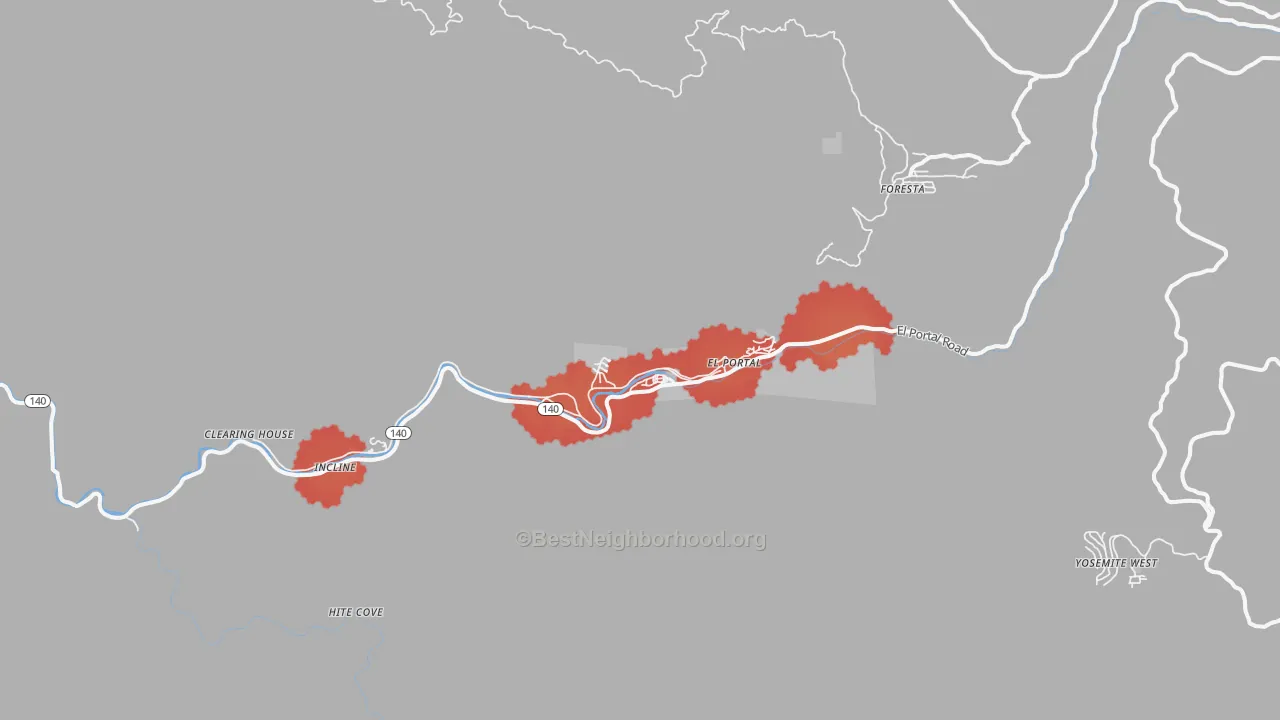 Transit Grade map of 95318, CA