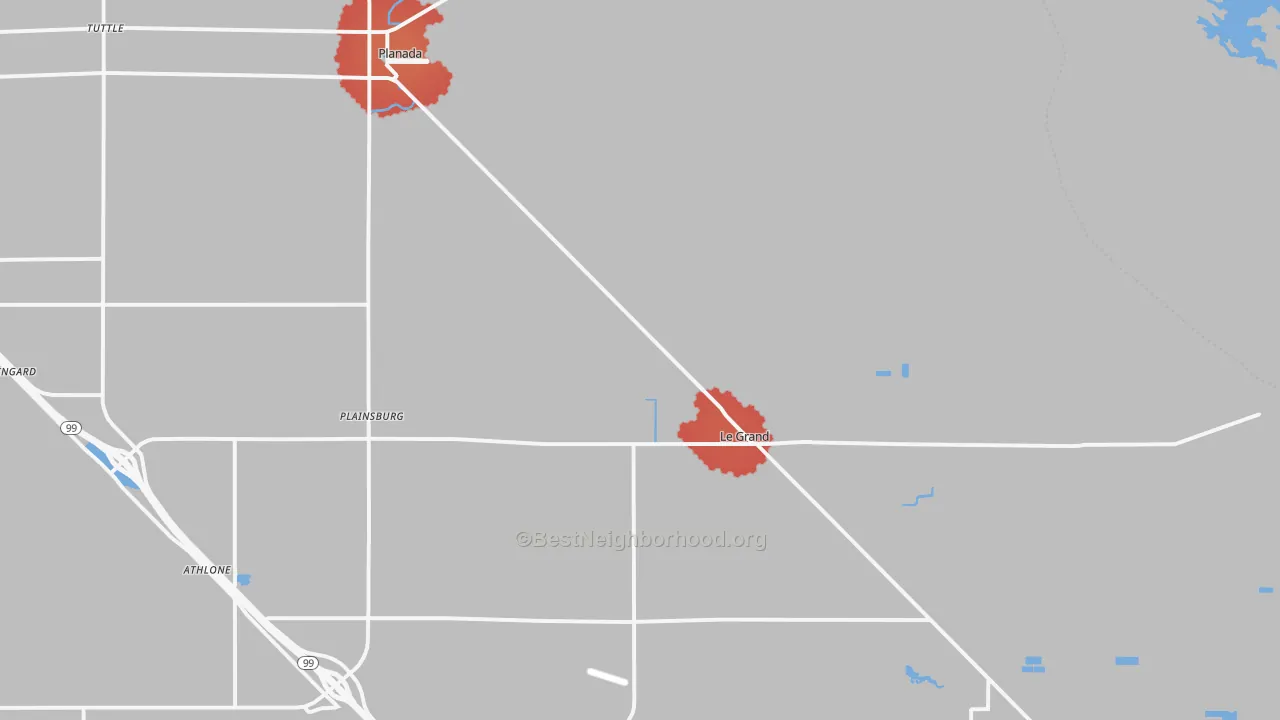 Transit Grade map of 95333, CA