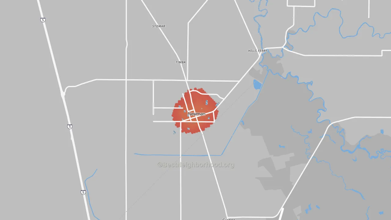 Transit Grade map of 95360, CA