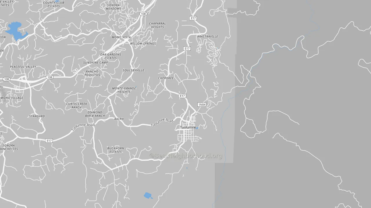 Transit Grade map of 95379, CA