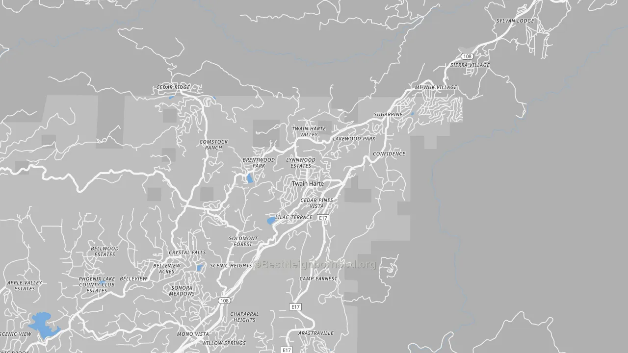 Transit Grade map of 95383, CA
