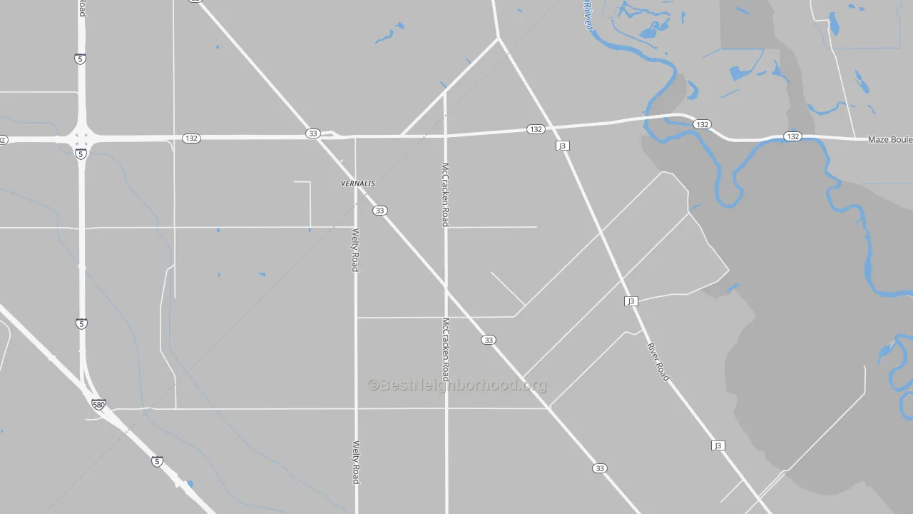 Transit Grade map of 95385, CA