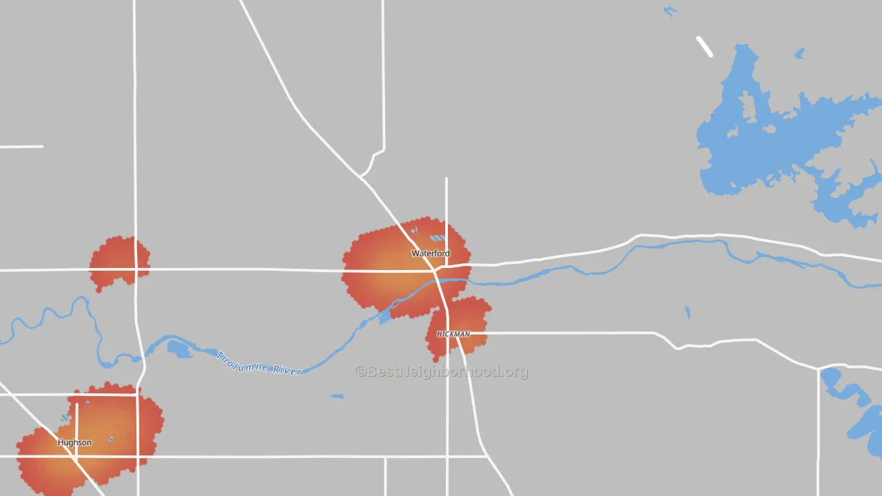 Transit Grade map of 95386, CA